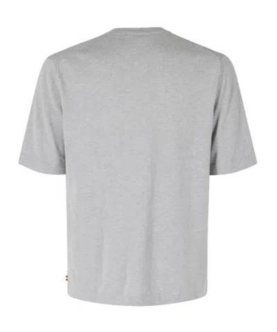 K-way Combe Marl-effect Crew-neck T-shirt In Gray