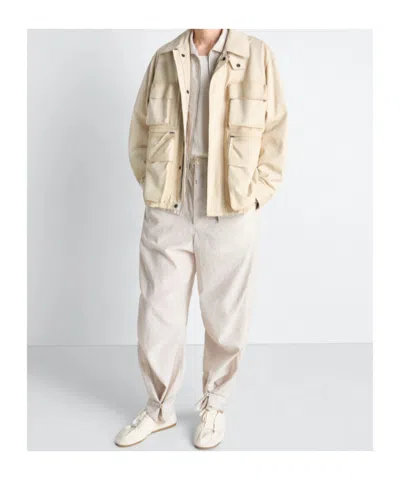 Lemaire Reporter Multi-pocket Jacket In Neutral