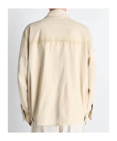 Lemaire Reporter Multi-pocket Jacket In Neutral