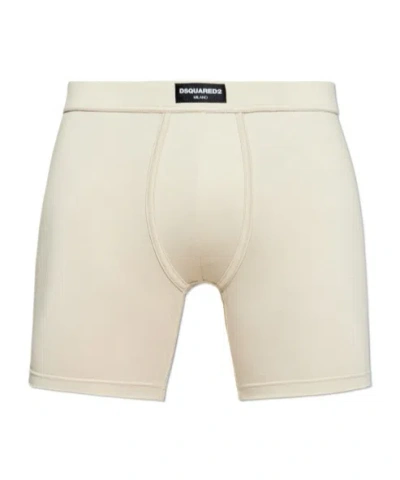 Dsquared2 Logo-waistband Boxers In Neutral