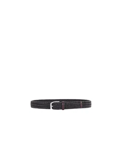 Orciani Braided Buckled Belt In Multi