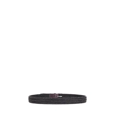Orciani Braided Buckled Belt In Multi