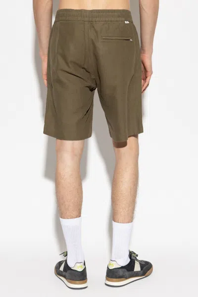 Samsoe & Samsoe Smith Elasticated-waistband Shorts In Green