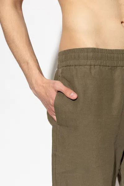 Samsoe & Samsoe Smith Elasticated-waistband Shorts In Green
