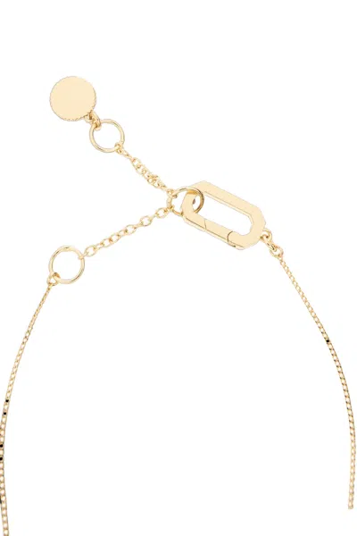 Allsaints Rectangular Pendant Necklace In Gold