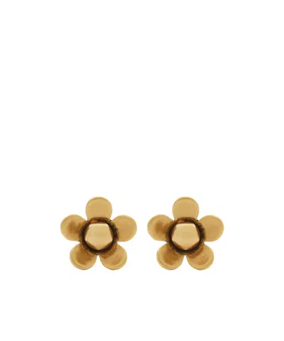 Marc Jacobs Daisy Stud Earrings In Transparent