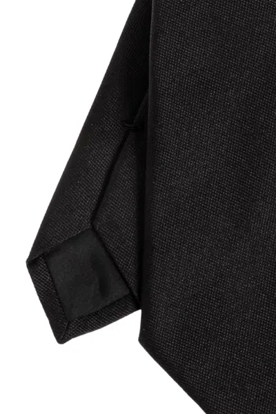 Givenchy Logo Embroidered Tie In Black