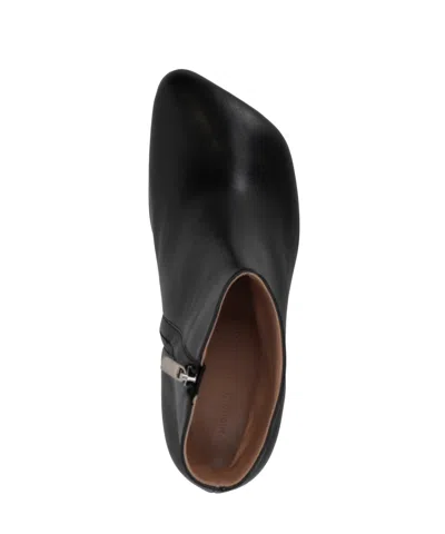 Niccolò Pasqualetti Obliqua Leather Ankle Boots In Black
