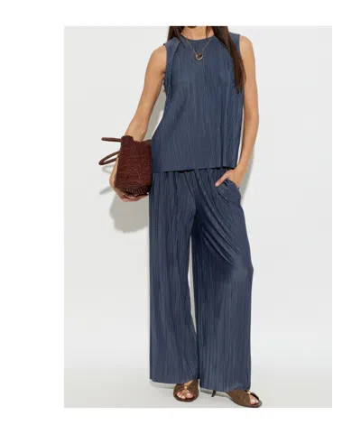 Samsoe & Samsoe Crew-neck Cover-up In Blue
