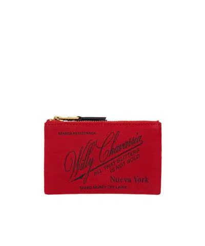 Willy Chavarria Label Wallet In Pattern