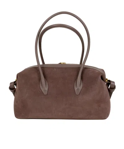Yuzefi Zippered Shoulder Bag In White
