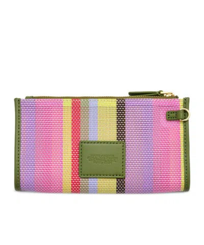 Marc Jacobs The Pouch Stripe Mesh Make Up Bag In Multi