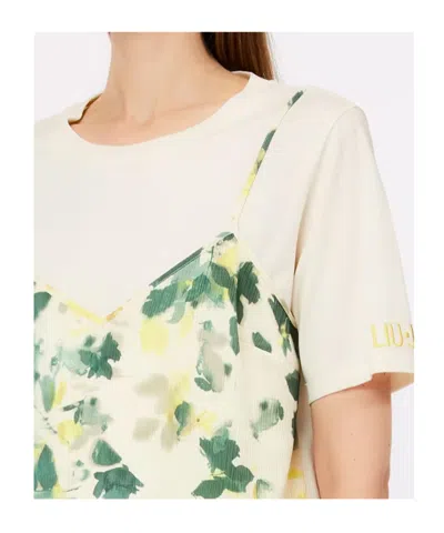 Liu •jo Layered T-shirt In White