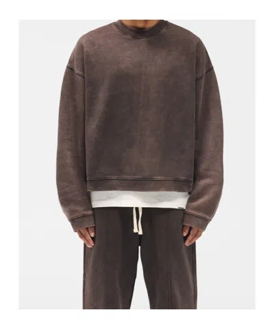 Represent Initial Boxy Sweater In Brown