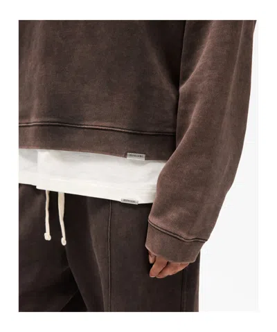 Represent Initial Boxy Sweater In Brown