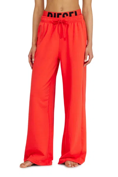 Diesel Drawstring Sweatpants In Red