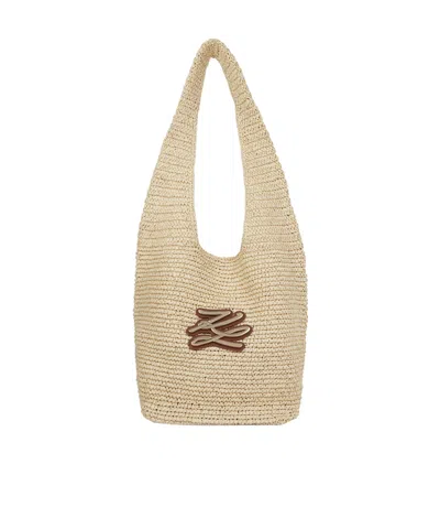 Karl Lagerfeld K/autograph Beach Bag In Brown