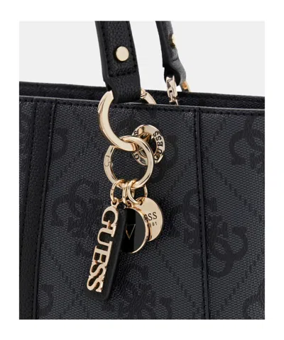 Guess Double-handle Shoulder Bag In Black