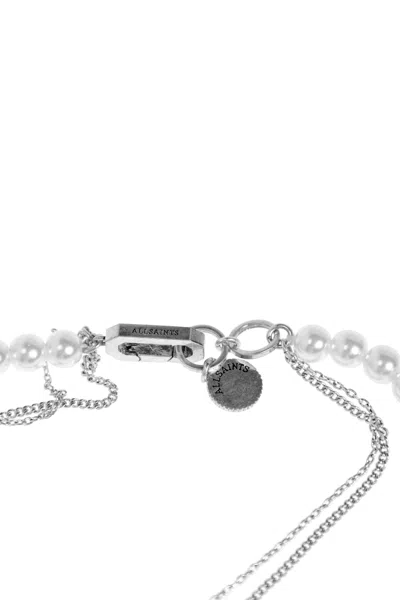 Allsaints Double-layer Structure Design Bracelet In White