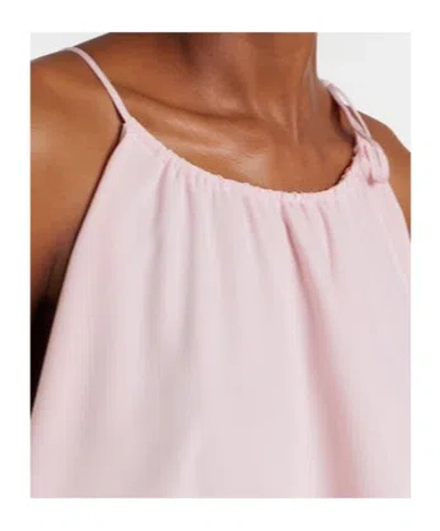 Stella Mccartney Womens Ballet Pink Halter-neck Frilled Silk Top