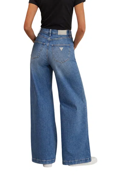 Guess Belt Loop Jeans In Blue