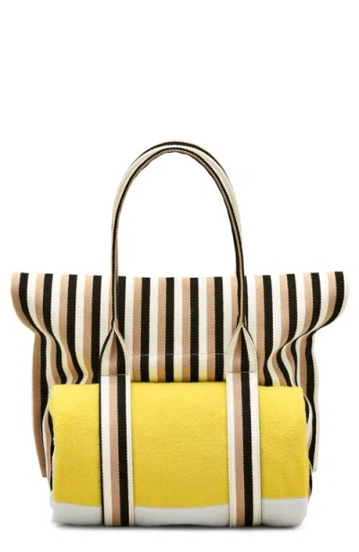 Marc Jacobs The Stripe Beach Tote In Multi