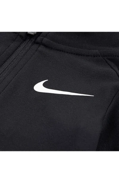Nike Quarter Zip Pullover & Shorts Set In Black