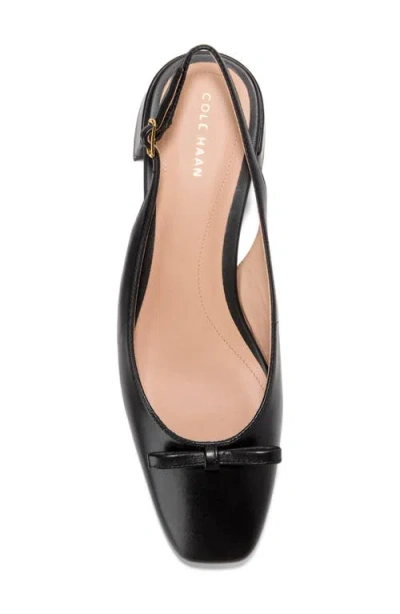 Cole Haan Patsy Bow Slingback Pump In Black