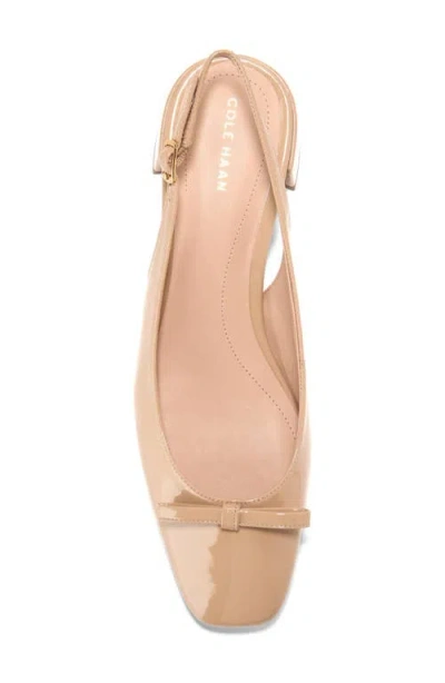 Cole Haan Patsy Bow Slingback Pump In Nude