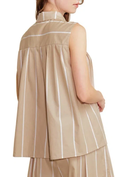 Freemarket Stripe Button-up Shirt In Neutral