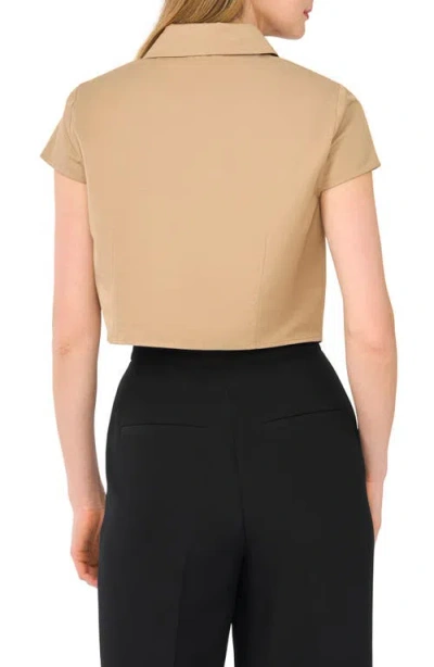 Ted Baker Cap Sleeve Button-up Shirt In Multi