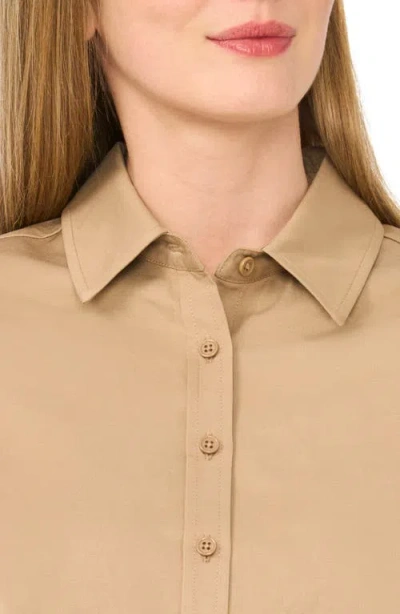 Ted Baker Cap Sleeve Button-up Shirt In Multi