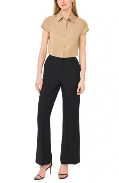 Ted Baker Cap Sleeve Button-up Shirt In Multi