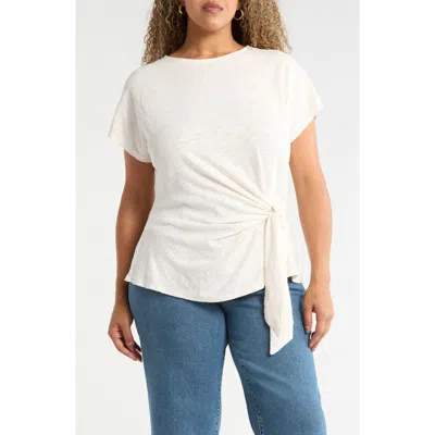Caslonr Caslon(r) Drop Shoulder Tie Front Top In White