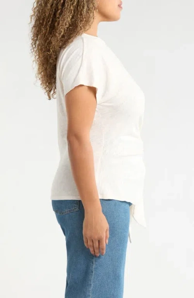 Caslonr Caslon(r) Drop Shoulder Tie Front Top In White