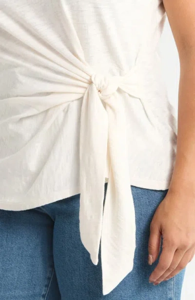 Caslonr Caslon(r) Drop Shoulder Tie Front Top In White