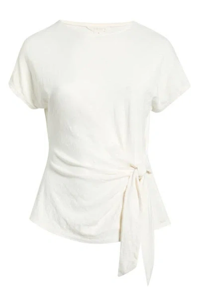 Caslonr Caslon(r) Drop Shoulder Tie Front Top In White
