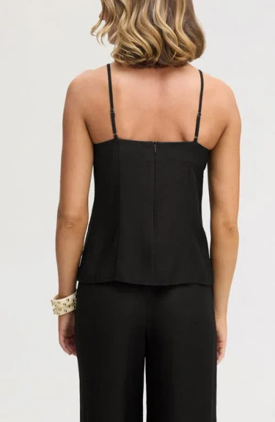Sam Edelman 3d Flower Camisole In Black