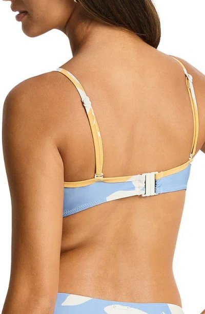 Sea Level Gilli Square Neck Bikini Top In Multi