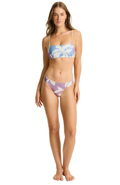 Sea Level Gilli Square Neck Bikini Top In Multi