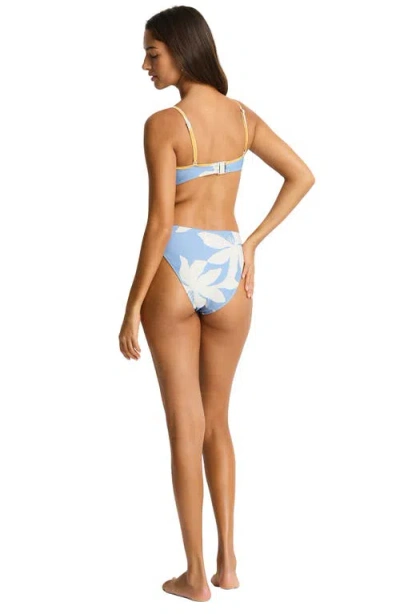Sea Level Gilli Square Neck Bikini Top In Multi