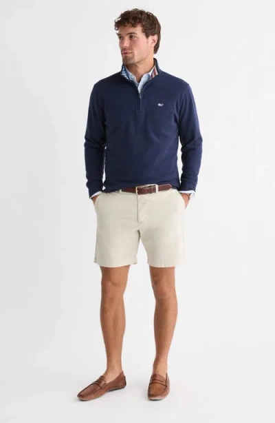 Vineyard Vines Saltwater Quater Zip Pullover In Blue