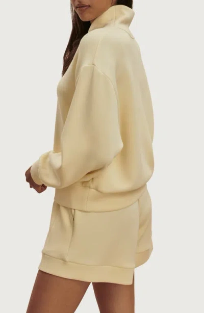 Varley Davidson Half Zip Sweatshirt In Neutral