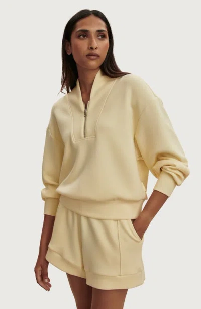 Varley Davidson Half Zip Sweatshirt In Neutral