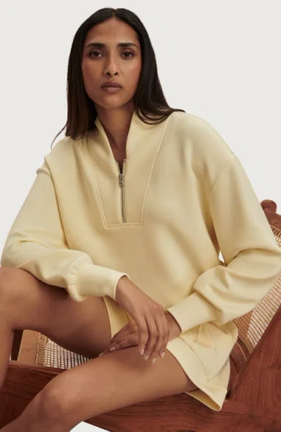 Varley Davidson Half Zip Sweatshirt In Neutral