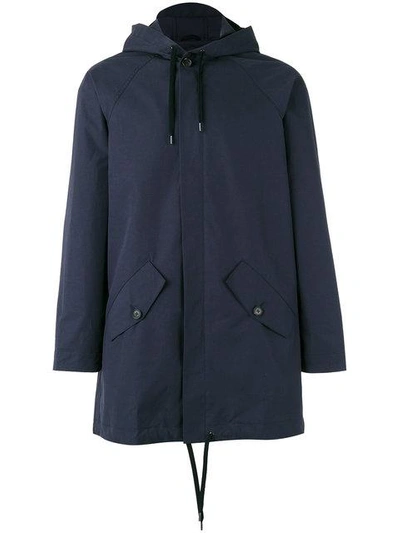 Shop A Kind Of Guise Drawstring Hooded Jacket In Blue