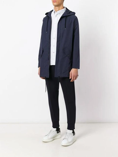 Shop A Kind Of Guise Drawstring Hooded Jacket In Blue