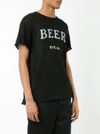 Shop The Elder Statesman Beer T-shirt - Black