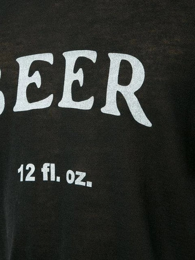 Shop The Elder Statesman Beer T-shirt - Black