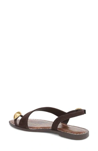 Sam Edelman Gace Toe Loop Slingback Sandal In Brown
